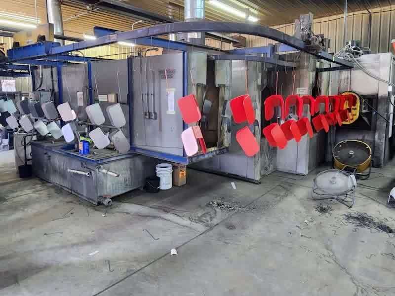 The conveyor line was originally designed by an equipment builder located about 45 minutes north of Collins.