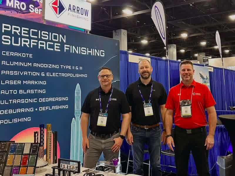 Arrow Finishing takes part in numerous manufacturing trade shows.