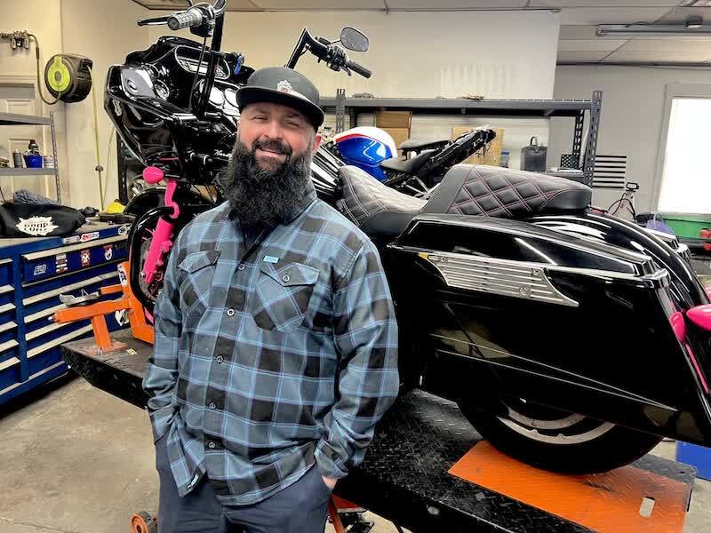 Brassard remains deeply committed to his powder coating craft.