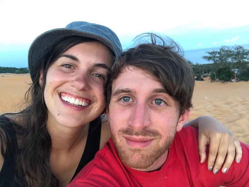 Daughter Sophie and Liam in Hanoi, Vietnam.