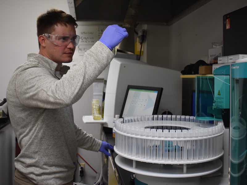 man standing in a lab