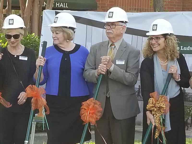 At La Verne groundbreaking ceremony.