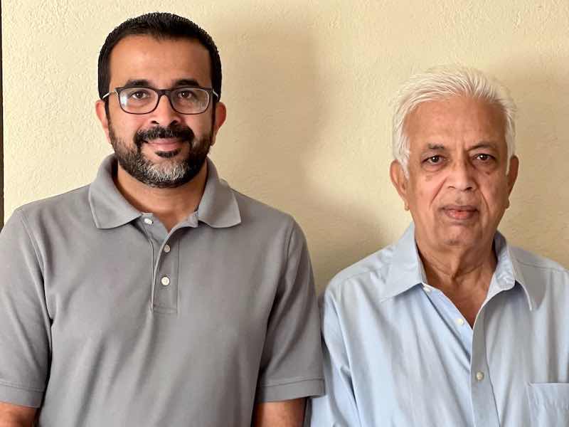 Imran Shamsi and his father, Mohammed Shamsi.