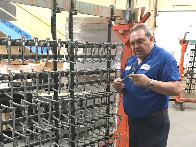 Jose Lopez has worked at Reliable Plating/Elite Metal Finishing for over 44 years.