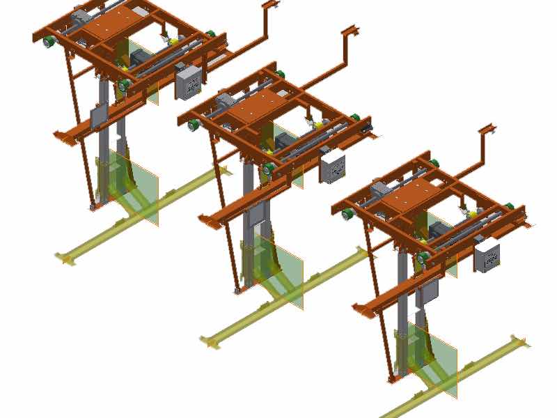 The new line Koch is designing includes laser locators to more accurately track load bars, as well as integrating variable speed motors rather than the two-speed motors RPW currently has.