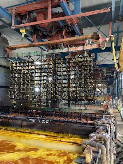 Maliszewski says when the line is upgraded, it will go from processing 10 bars an hour now to 12 bars an hour on this machine, or a 20% increase in throughput.
