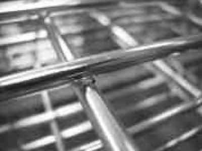 Nodules produced by welding.