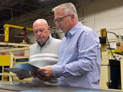 ACA President Gary Rusch and Dave Christopher, Director of Sales and Marketing say their trademarked UltraBond’s unique surface provides customers with a metal surface that maximizes adhesion.