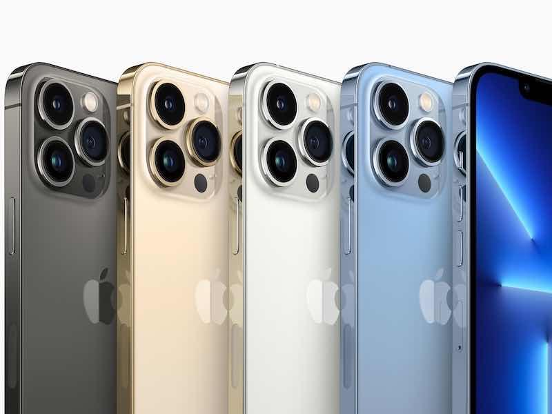 four colors of iphones