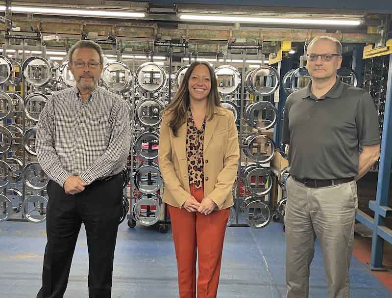 From left, Neil Weinstein, President; Chrissy Pullara, COO/VP of Quality and Business Development; and John Jodoin, General Manager.