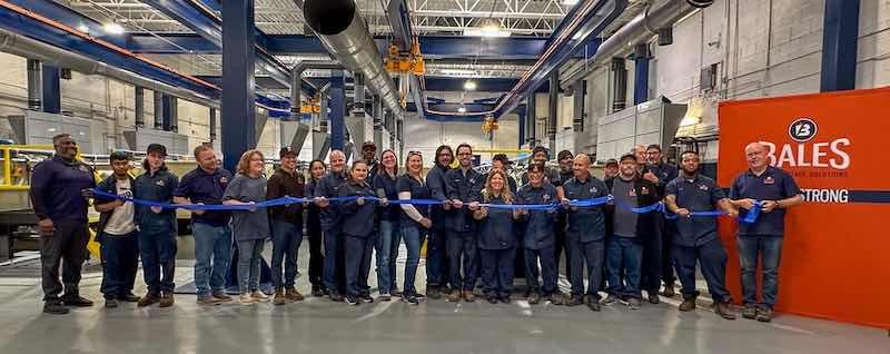 The Bales team celebrated the new lines with a ribbon cutting ceremony for its staff.