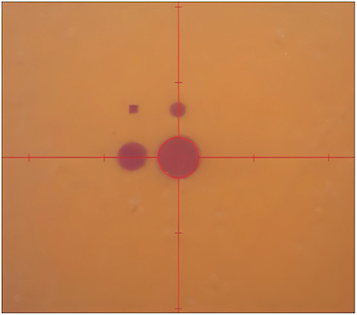 Figure 3: X-ray sensitive film is developed upon exposure.