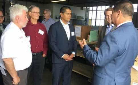 MFASC members have lobbied state legistlators for years on how they opetrate their shops. Aircraft X-Ray Laboratories hosted a fundraiser and tour for a candidate for California Assembly.