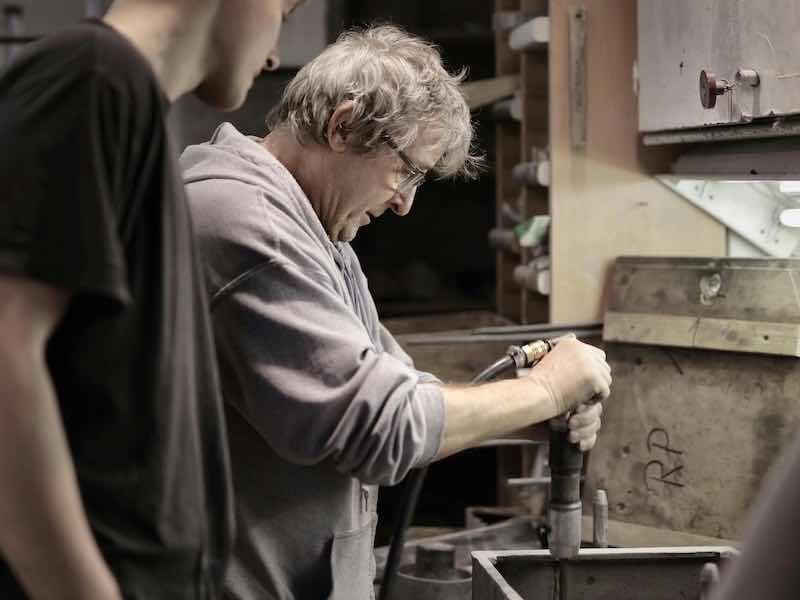 man working in a business