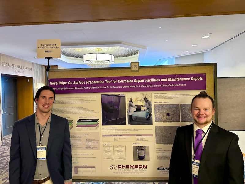 Joseph Sullivan and Alexander Westre from Chemeon Surface Technology 