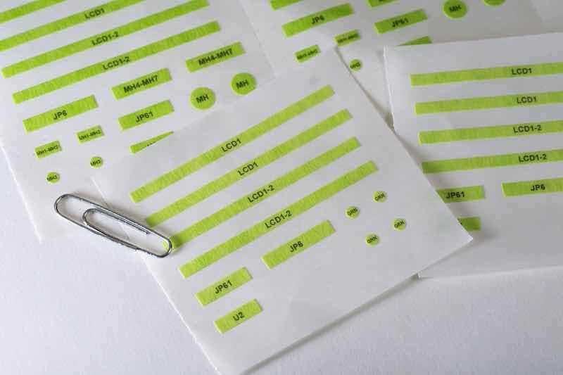 Custom masking kits can incorporate variable data printing, using numbers or text to indicate the order and placement of each mask.