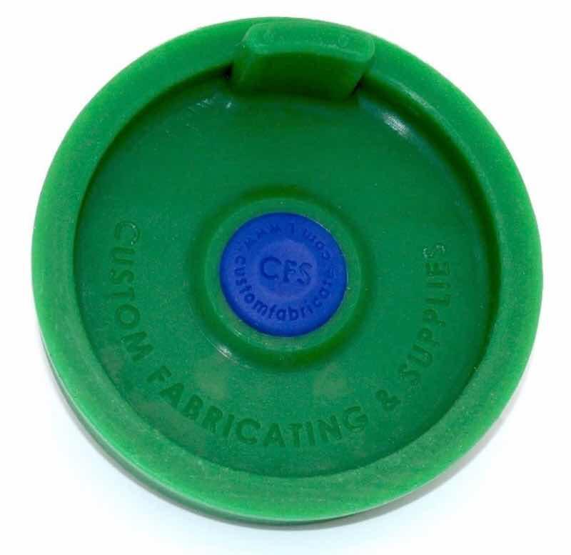 The (patented) vent plug, shown here, is used for plugging or capping part sections that connect to a cavity. It creates a path to relieve air pressure while maintaining a liquid-tight seal. 