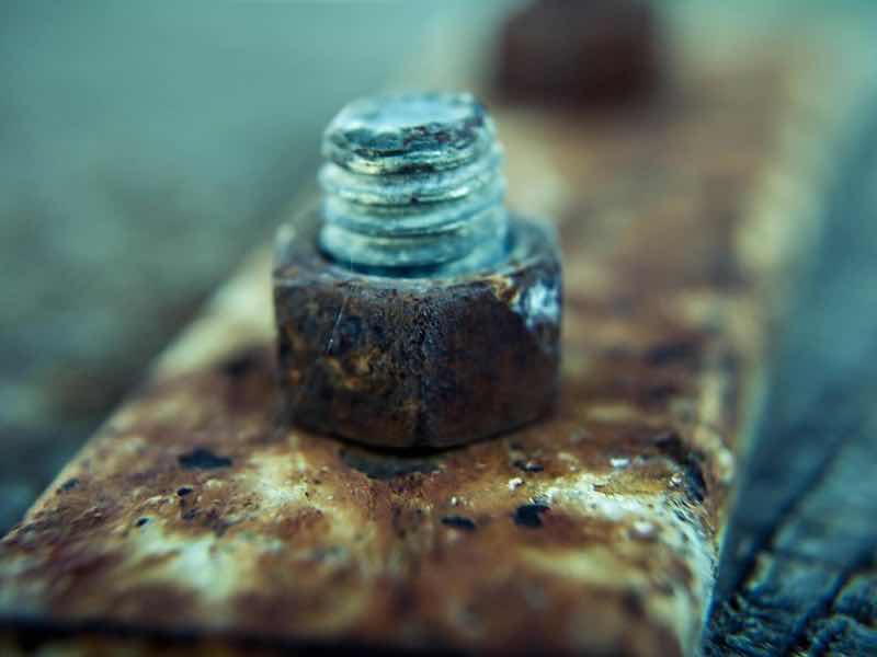rusted bolt