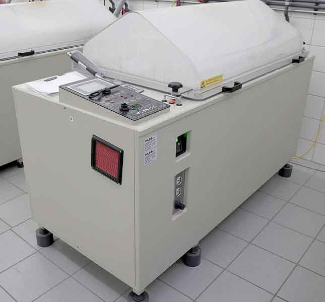 Test chamber for the salt spray test ASTM B117.