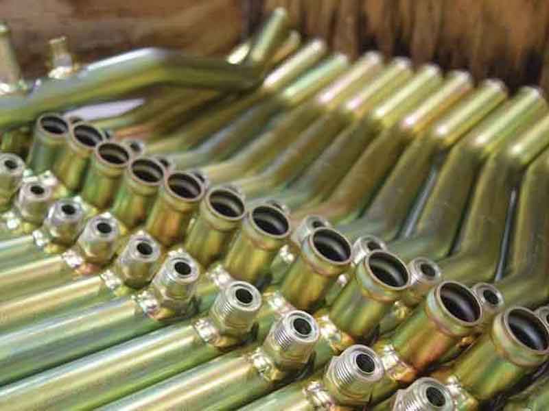 bent tubes plated