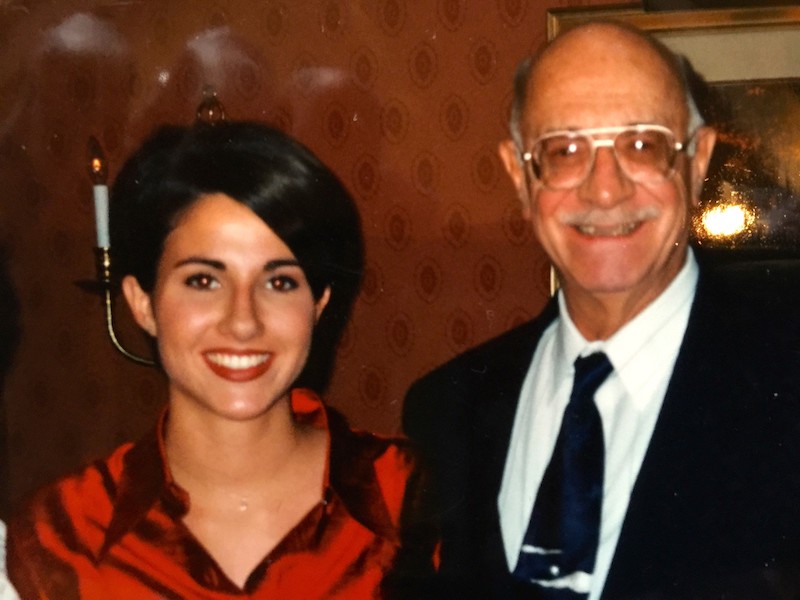 Ashley Russo and her grandfather, Dr. Charles Covino, founder of General Magnaplate.