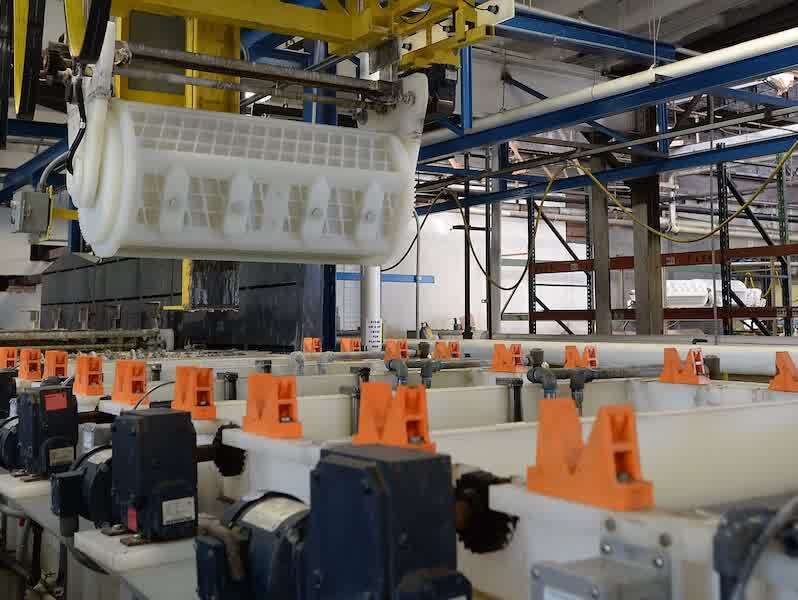 Great Lakes Metal Finishing is currently installing another zinc-nickel barrel plating line that will more than double the company’s zinc-nickel barrel processing capacity.