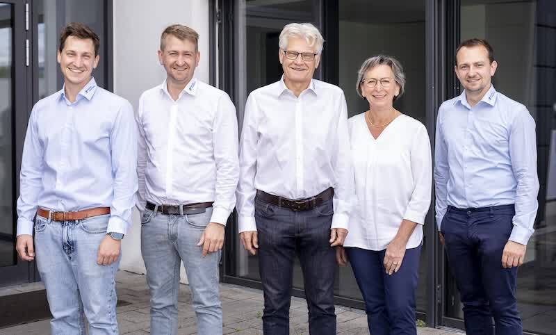 From left to right, Marius, Matthias, Karl, Dorothea, and Sebastian Rieder