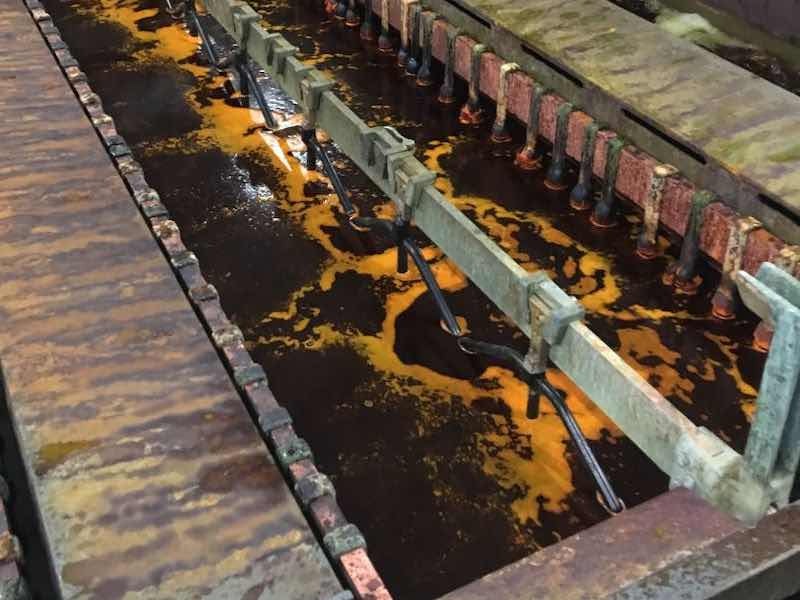 Hex chrome plating line