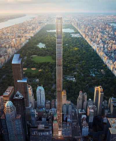 111 57th, NYC. This beautiful skyscraper’s façade is coated with IFS 500FP, the high performance Fluoropolymer powder from IFS.