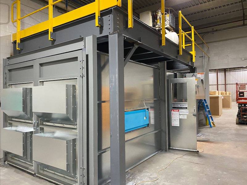 blasting and coating booth