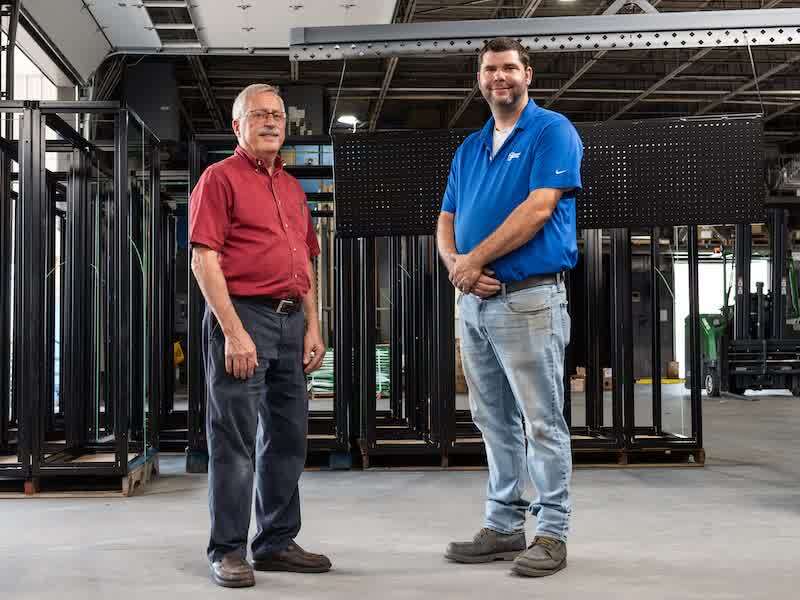 Nelson Zimmerman and Jared Miller, Plant Manager at the Lititz facility.