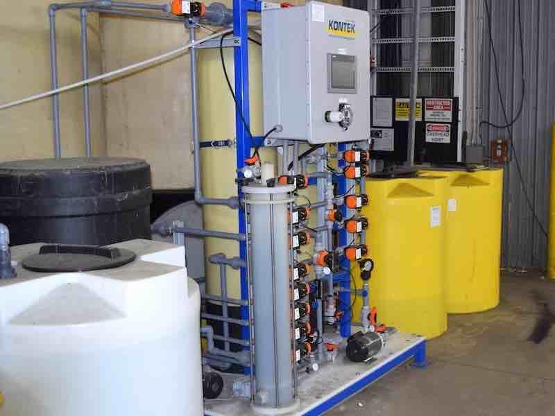 In addition to new tanks, anodes for the sulfate-based baths, and rectifiers to operate the new system were also added.