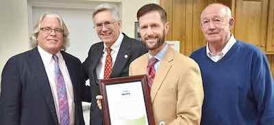 John Cutchin, far right, is actively involed in his local community in Easley, SC.