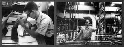 Dr. Lindsay in his dayts as a General Motors enginer.