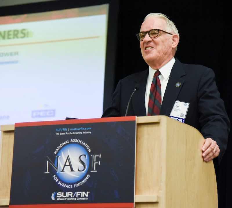 Dr. James H. Lindsay was announced as the 1996 recipient of AESF's Scientific Achievement Award.