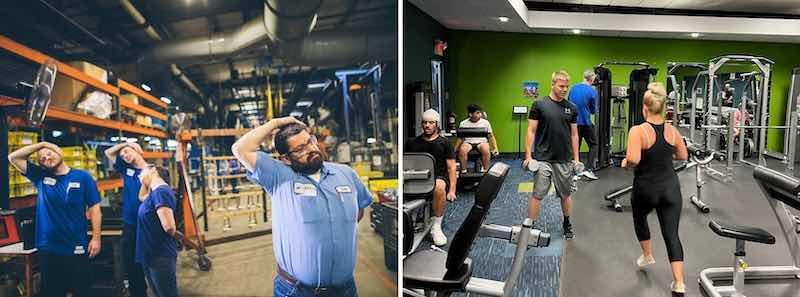 Lincoln works help its team members tp succeed in their personal lives as well with benefits and perks that help them physically and mentally, too. There is an on-site fitness center, as well as daily stretching exercises for employees to prevent injury.