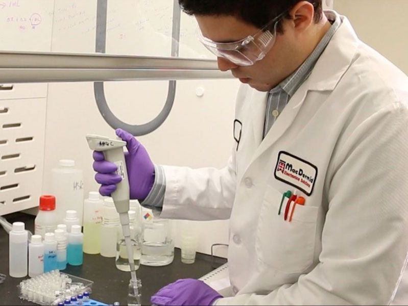 man working in a lab