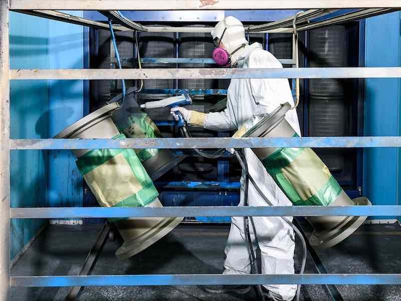 person powder coating