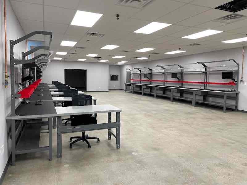 The newly renovated masking department at JMD.