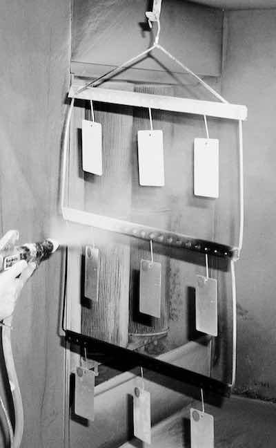 Fig. 3âPowder coating operation.