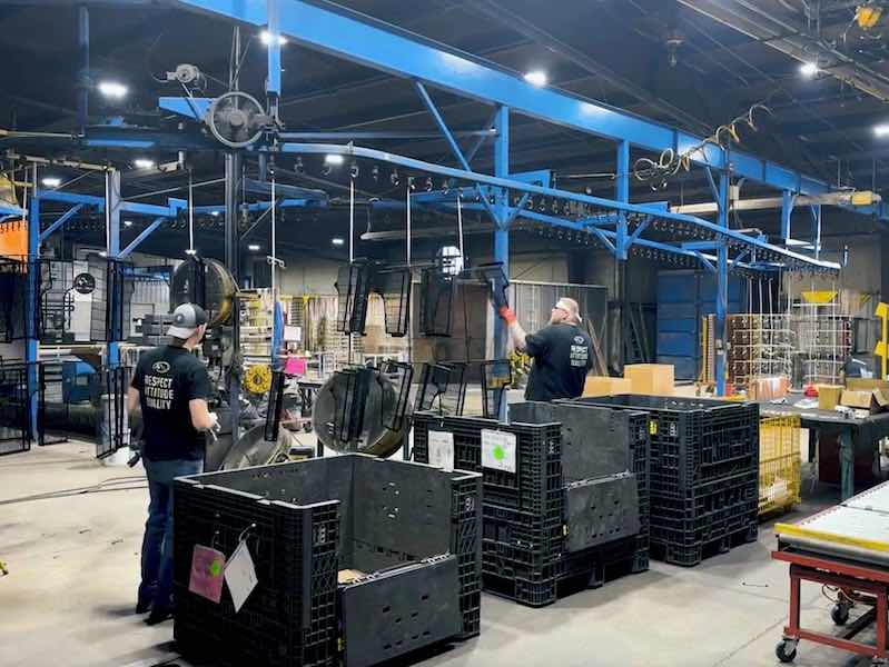 A Plus runs three shifts a day and employs 72 people.