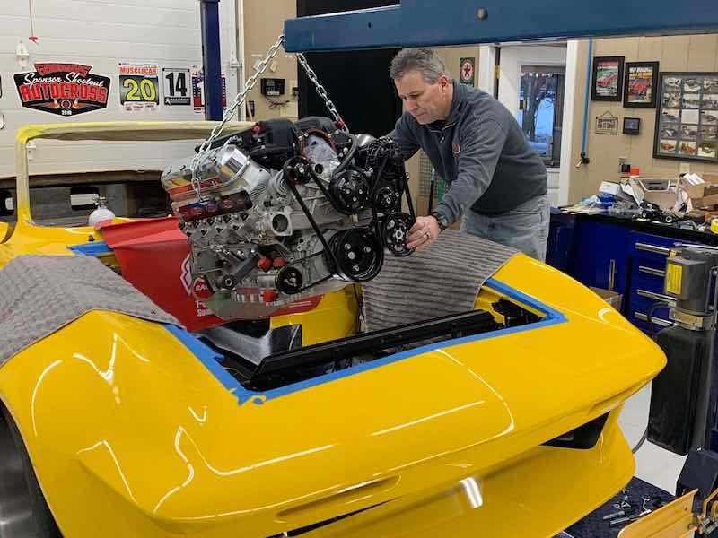 Bertelsen is a racing fanatic who drives and builds muscle cars. His cars have been featured in many hot rod and racing publications over the past several decades.
