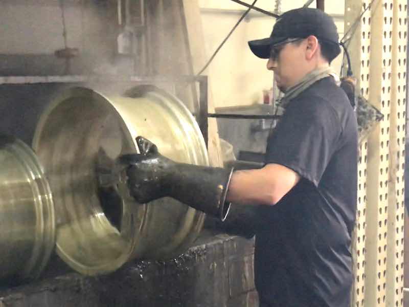 stripping wheel tires