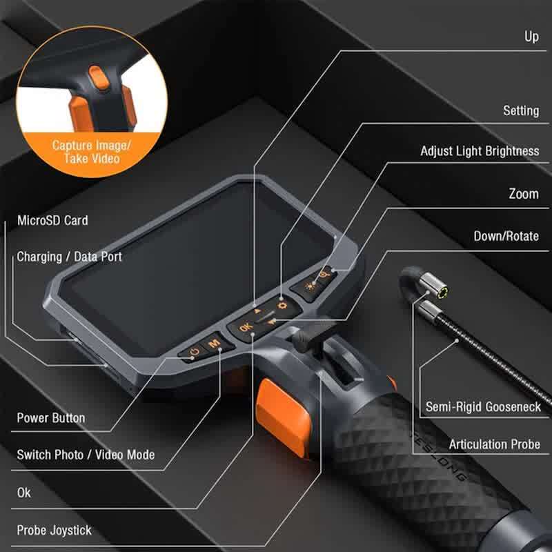 video borescope camera diagram