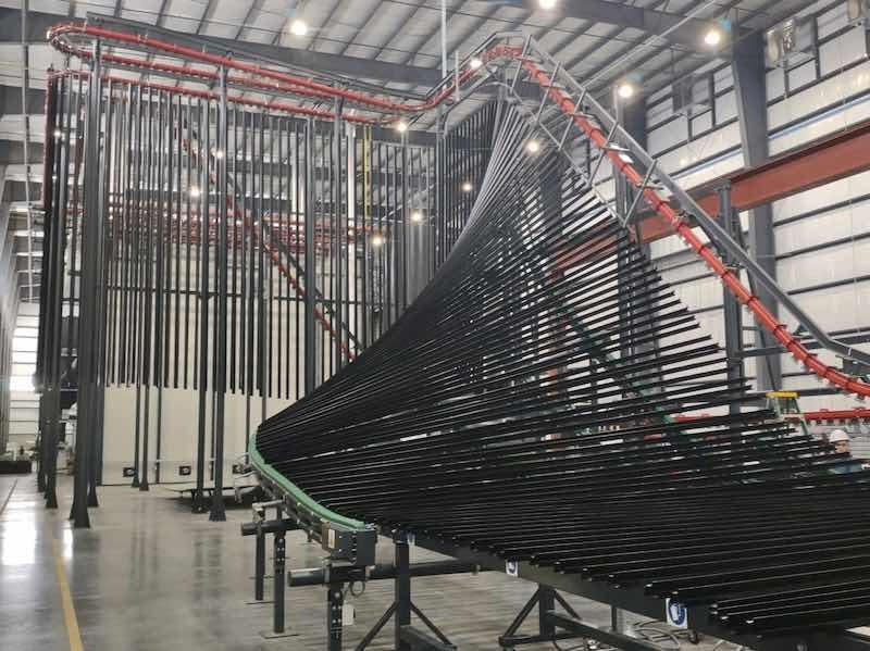 powder coat line