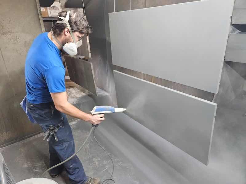 Prism has six spray booths, one conveyor line, three batch ovens, and one line oven.