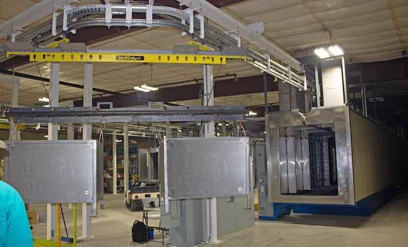 The improvements were a big upgrade for R.J. Thomas Manufacturing, which had a monorail system previously and very little control over the processes.