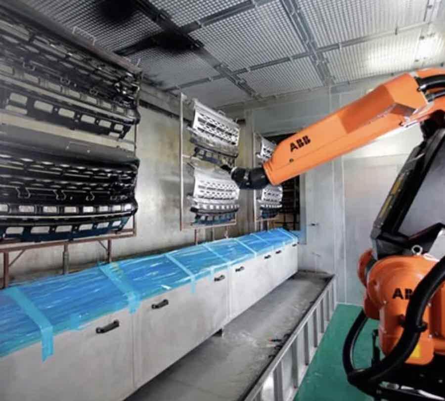 Tribar also performed robotic painting at the plant.