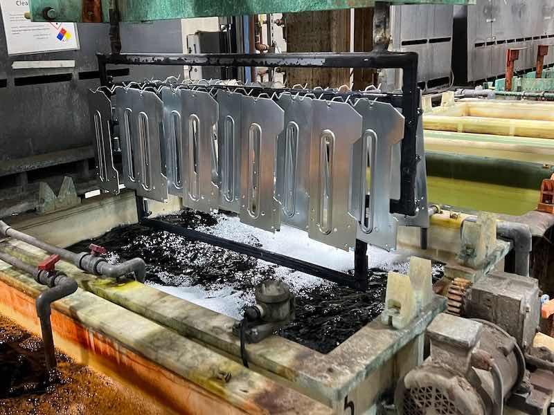 parts being plated