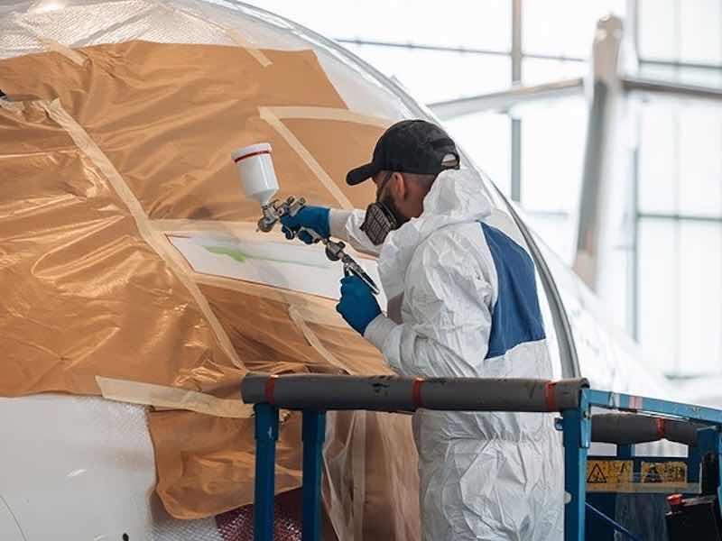 coating a plane